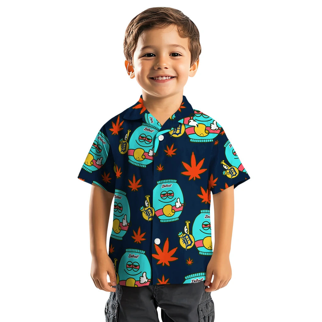 Detroit Tigers Hawaiian Shirt - Chill Vibe | Moonbestprint