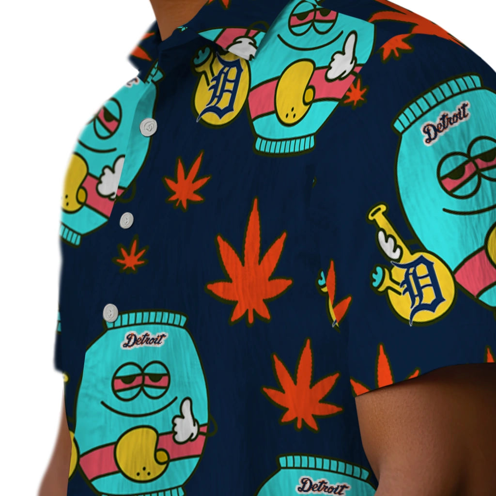 Detroit Tigers Hawaiian Shirt - Chill Vibe | Moonbestprint