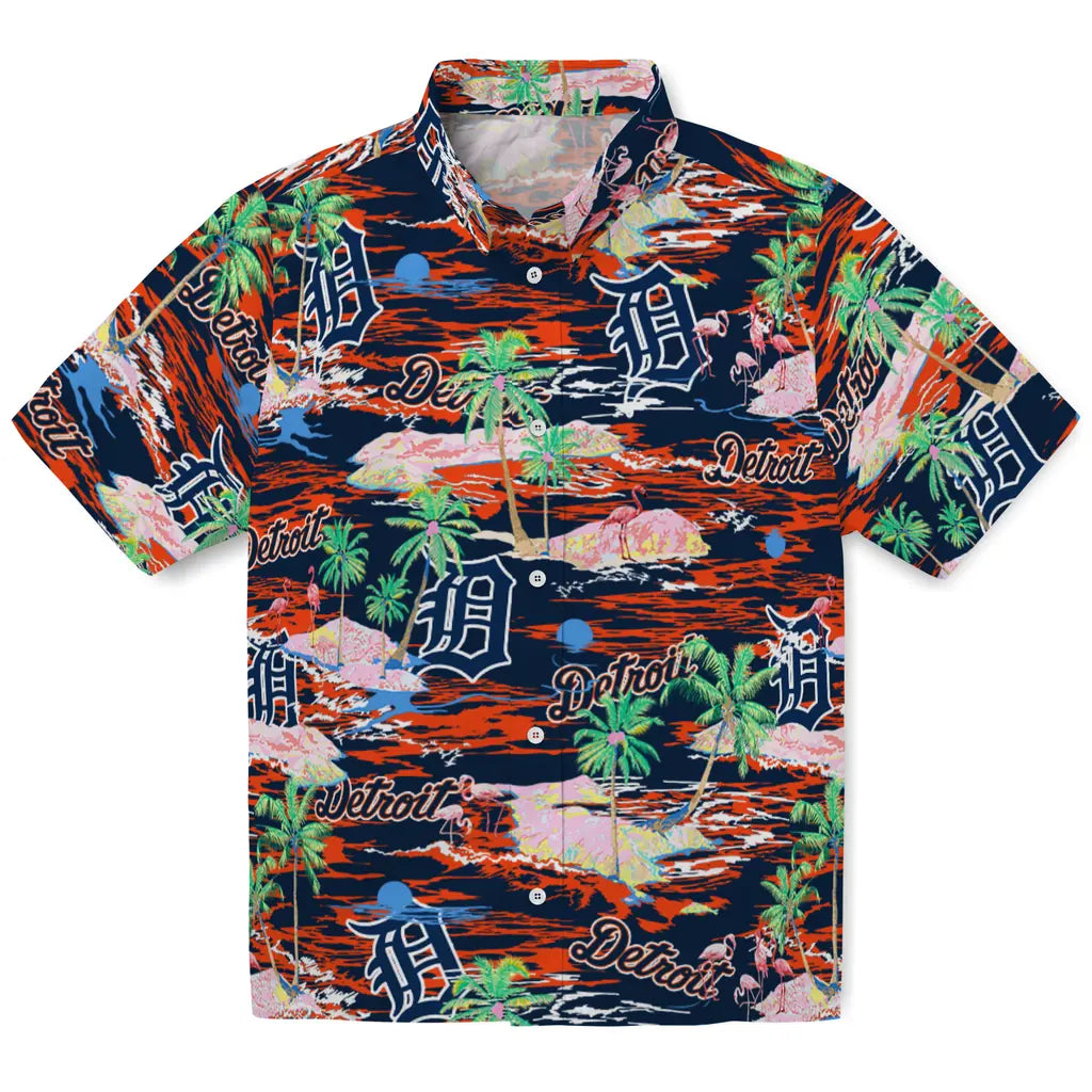 Detroit Tigers Flamingo Retreat 2026 Hawaiian Shirt – Moonbestprint