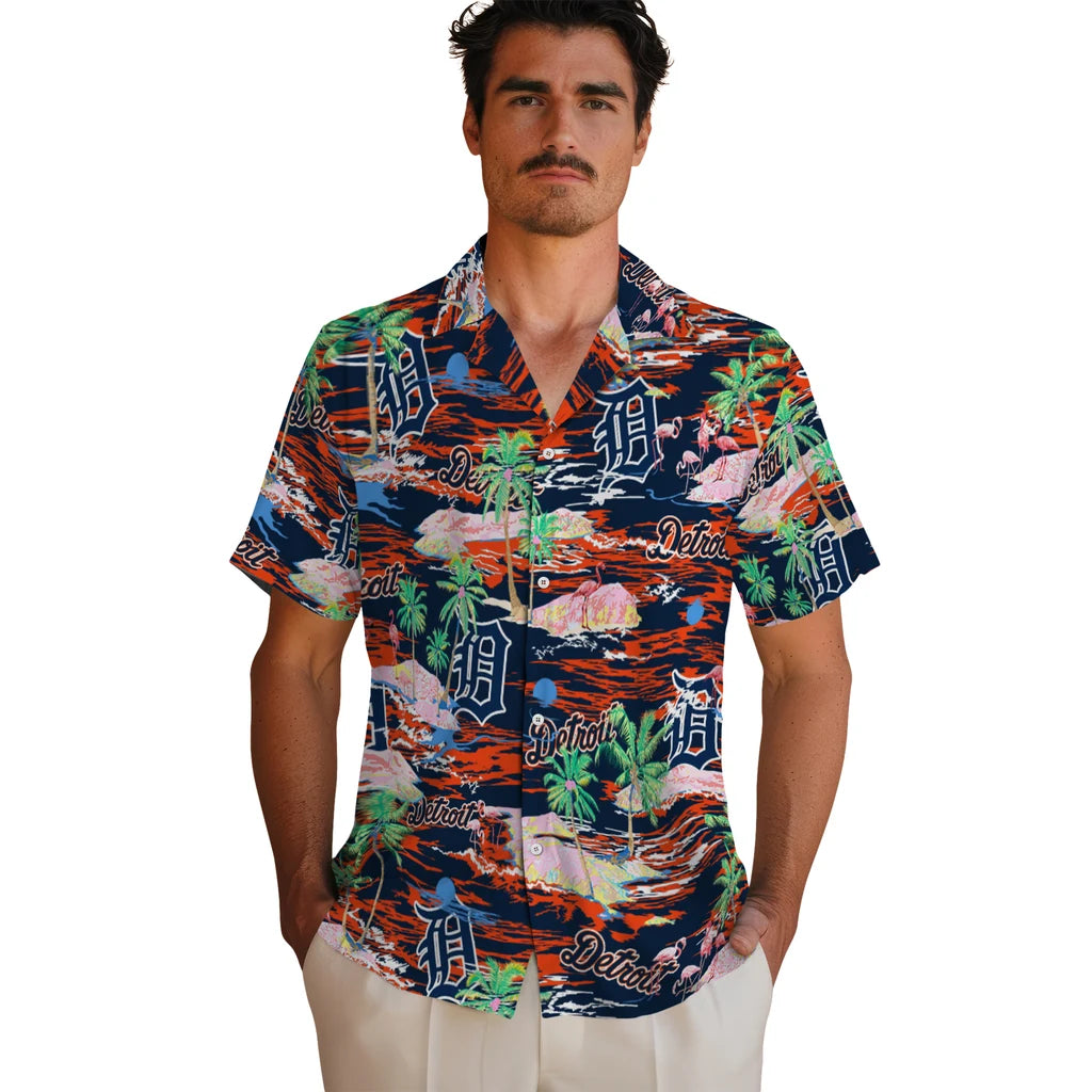 Detroit Tigers Flamingo Retreat 2026 Hawaiian Shirt – Moonbestprint