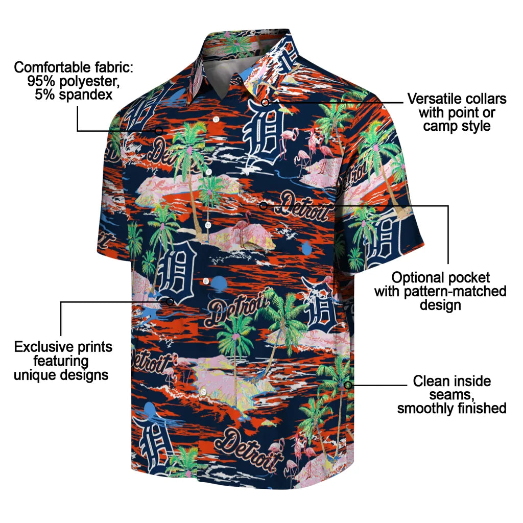 Detroit Tigers Flamingo Retreat 2026 Hawaiian Shirt – Moonbestprint