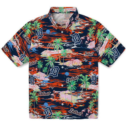 Detroit Tigers Hawaiian Shirt - Hawaii Island | Moonbestprint