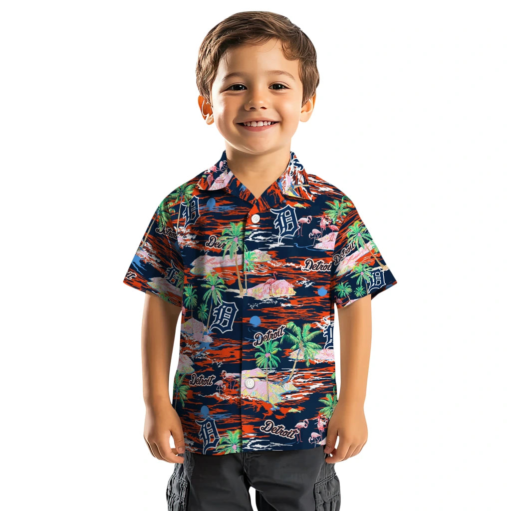 Detroit Tigers Hawaiian Shirt - Hawaii Island | Moonbestprint