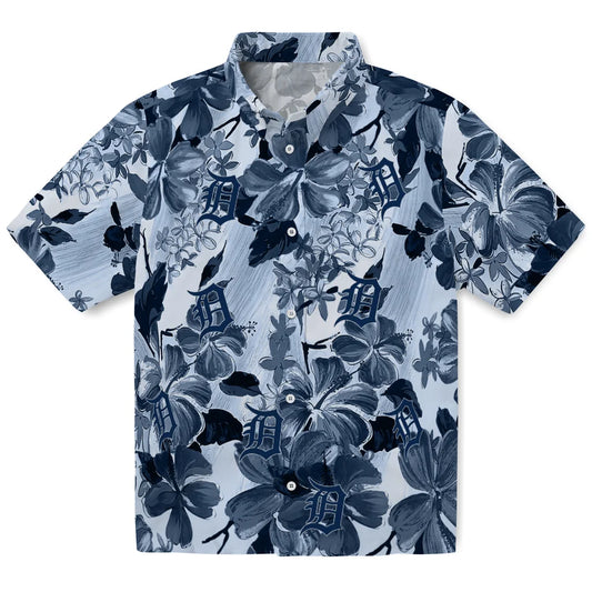 Detroit Tigers Hawaiian Shirt - Hibiscus Arrangement | Moonbestprint