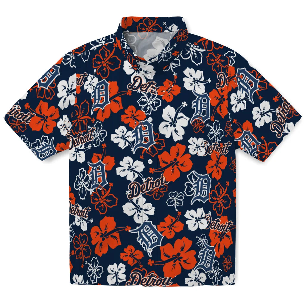 Detroit Tigers Hibiscus Bloom Hawaiian Shirt – Moonbestprint
