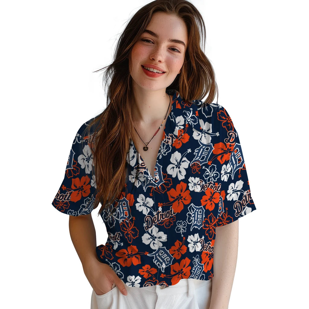 Detroit Tigers Hibiscus Bloom Hawaiian Shirt – Moonbestprint