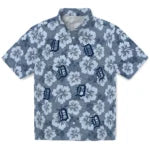 Detroit Tigers Hawaiian Shirt - Hibiscus Cluster | Moonbestprint