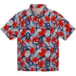 Detroit Tigers Hawaiian Shirt - Hibiscus Fiesta | Moonbestprint