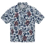 Detroit Tigers Hawaiian Shirt - Hibiscus Motif | Moonbestprint