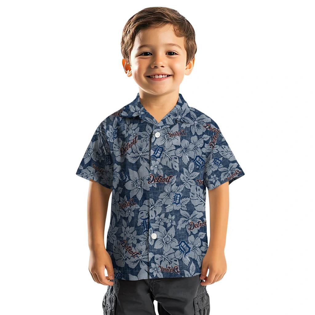 Detroit Tigers Hawaiian Shirt - Hibiscus Oasis | Moonbestprint