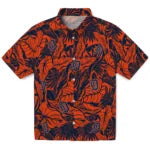 Detroit Tigers Hawaiian Shirt - Monstera Layer | Moonbestprint