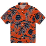 Detroit Tigers Hawaiian Shirt - Palm Sunset | Moonbestprint