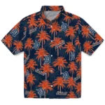 Detroit Tigers Hawaiian Shirt - Palm Tree Motif | Moonbestprint