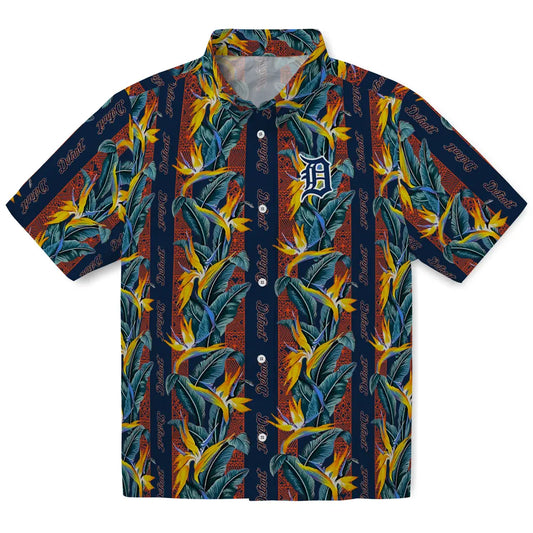 Detroit Tigers Hawaiian Shirt - Paradise Vines | Moonbestprint