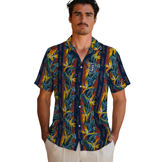 Detroit Tigers Hawaiian Shirt - Paradise Vines | Moonbestprint