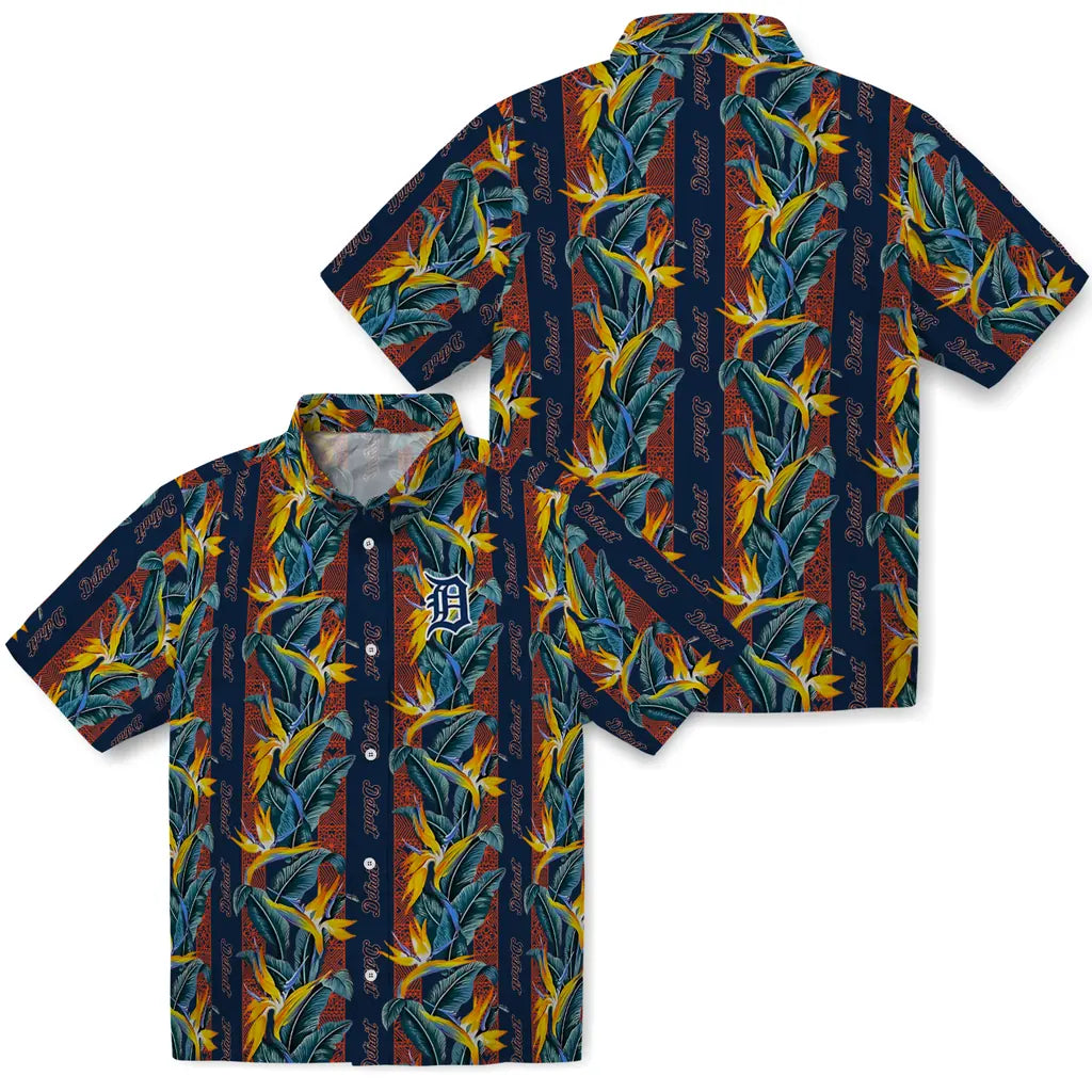 Detroit Tigers Hawaiian Shirt - Paradise Vines | Moonbestprint