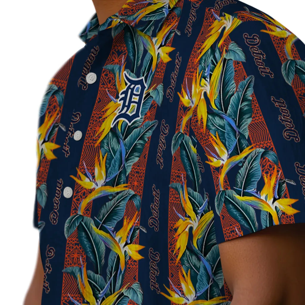 Detroit Tigers Hawaiian Shirt - Paradise Vines | Moonbestprint