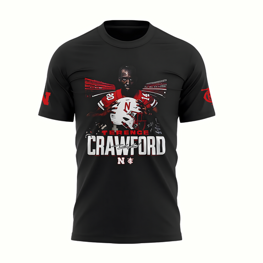 Exclusive Version Nebraska Cornhuskers Football x Crawford T-Shirt 2025 | DG25 Moonbestprint