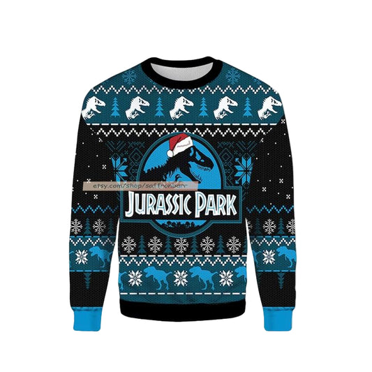 Dinosaur Jurassic Park Ugly 3D Christmas Sweater ? Usalast