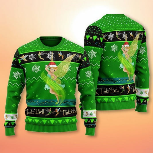 Disney Tinkerbell Tinker Bell Fairy Tinker Bell Light 3d Ugly Christmas Sweater ? Usalast