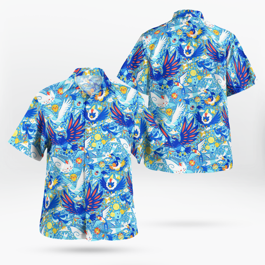 Flying Pokemon Hawaiian Shirt - Moonbestprint