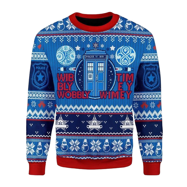 Doctor Who Wibbly Wobbly Timey Wimey Ugly Christmas Sweater 2022 ? Usalast