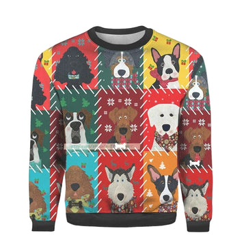 Dog Face Christmas Ugly 3D Sweater ? Usalast