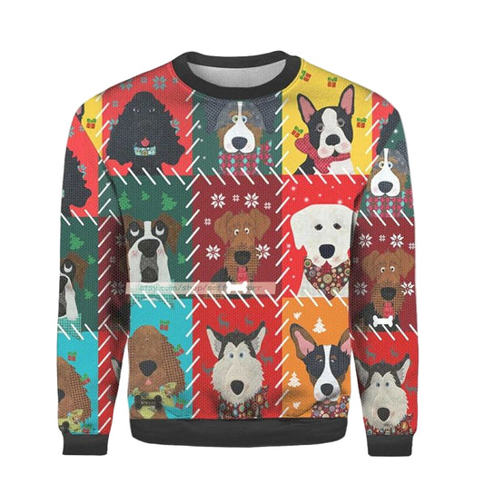 Dog Face Christmas Ugly 3D Sweater ? Usalast
