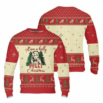 Dolly Parton Christmas Have A Holly Ugly Sweater Red ? Usalast