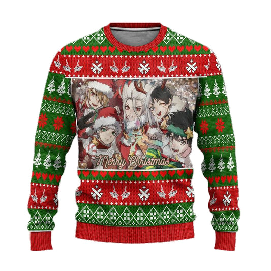 Dr Stone Anime Ugly Christmas Sweater Custom Green Xmas Gift ? Usalast