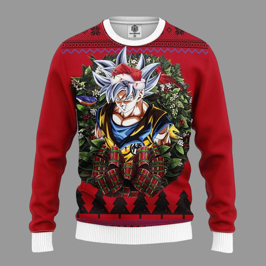 Dragon Ball Super Movie Goku Ultra Instinct Noel Ugly Christmas Sweater ? Usalast