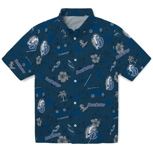 Drake Bulldogs Hawaiian Shirt - Beach Vibe | Moonbestprint