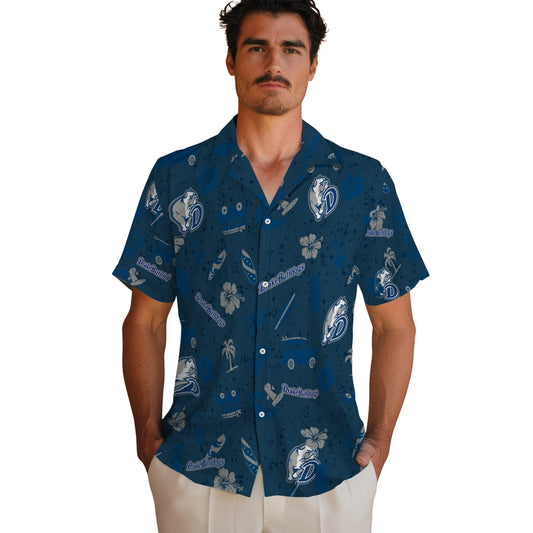 Drake Bulldogs Hawaiian Shirt - Beach Vibe | Moonbestprint