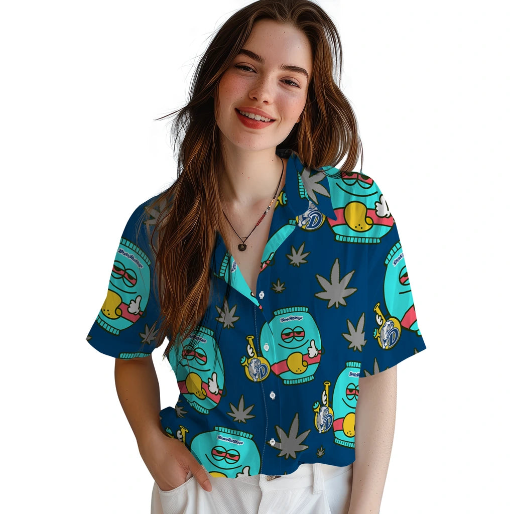 Drake Bulldogs Hawaiian Shirt - Chill Vibe | Moonbestprint