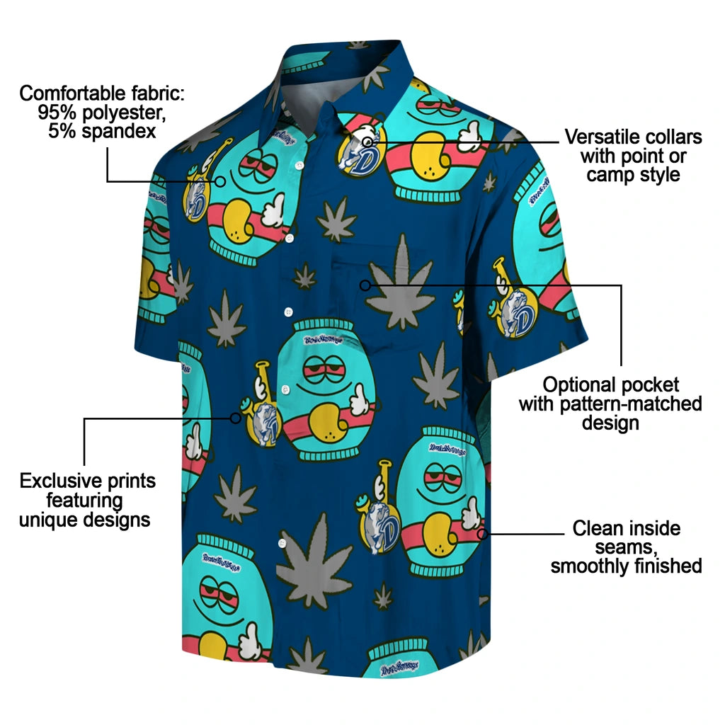 Drake Bulldogs Hawaiian Shirt - Chill Vibe | Moonbestprint