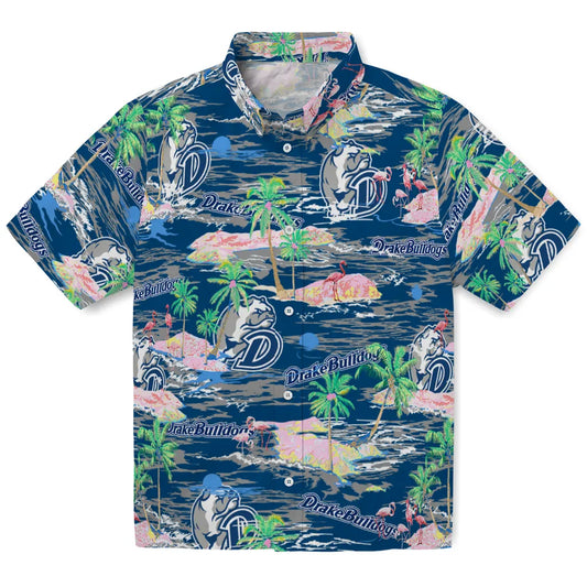 Drake Bulldogs Flamingo Retreat 2026 Hawaiian Shirt – Moonbestprint