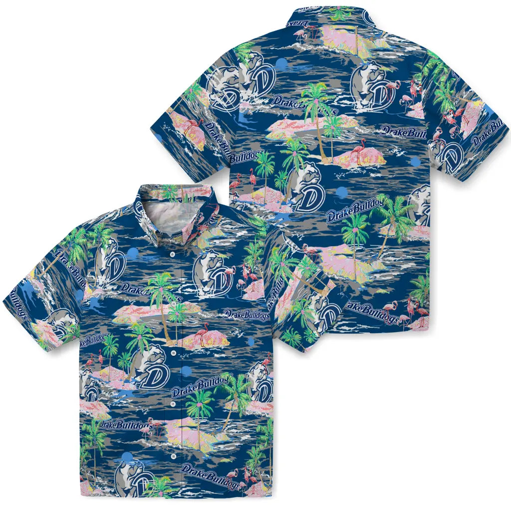 Drake Bulldogs Flamingo Retreat 2026 Hawaiian Shirt – Moonbestprint