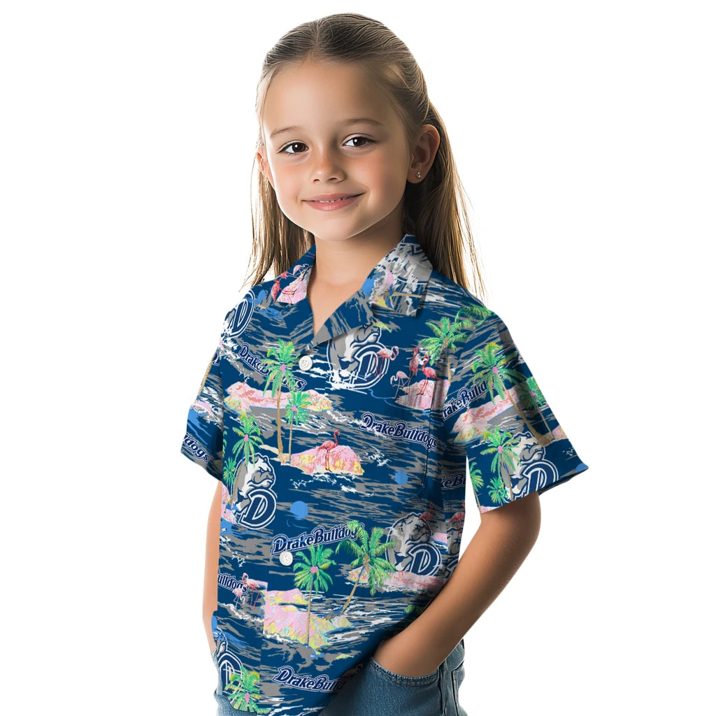 Drake Bulldogs Flamingo Retreat 2026 Hawaiian Shirt – Moonbestprint