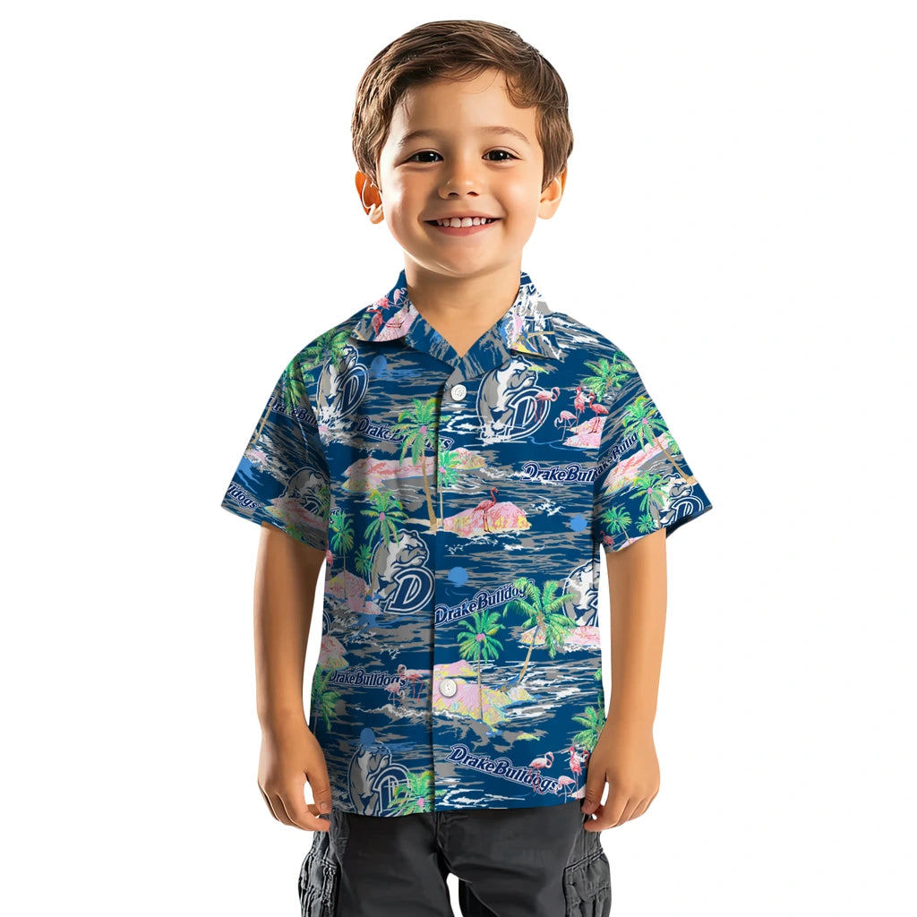 Drake Bulldogs Flamingo Retreat 2026 Hawaiian Shirt – Moonbestprint