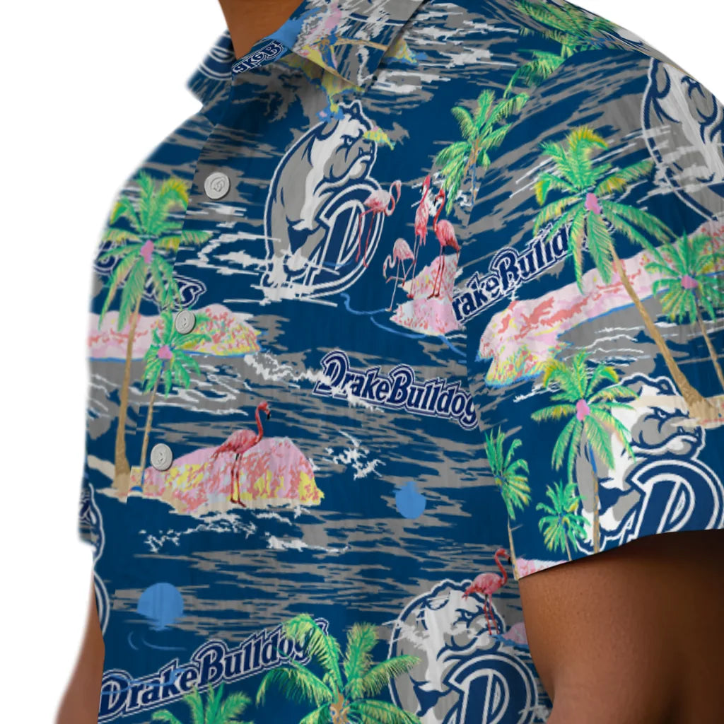 Drake Bulldogs Flamingo Retreat 2026 Hawaiian Shirt – Moonbestprint