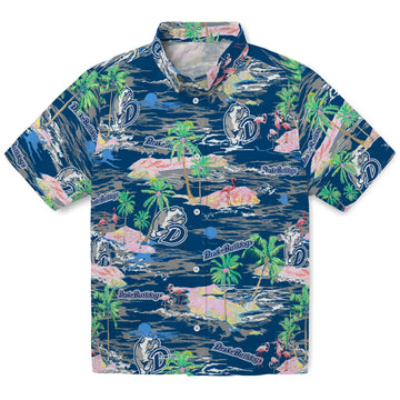 Drake Bulldogs Hawaiian Shirt - Hawaii Island | Moonbestprint