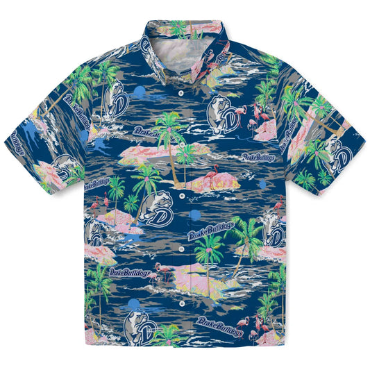 Drake Bulldogs Hawaiian Shirt - Hawaii Island | Moonbestprint