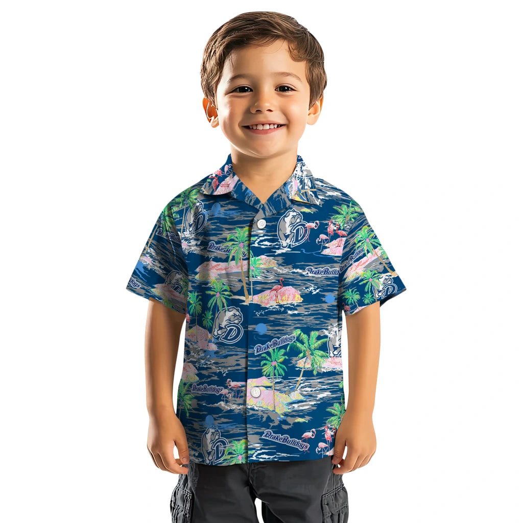 Drake Bulldogs Hawaiian Shirt - Hawaii Island | Moonbestprint