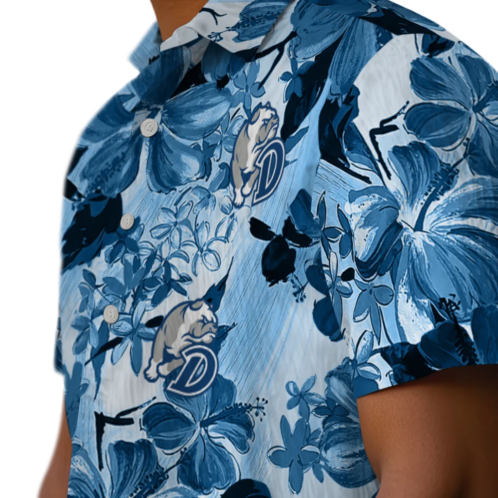 Drake Bulldogs Hawaiian Shirt - Hibiscus Arrangement | Moonbestprint