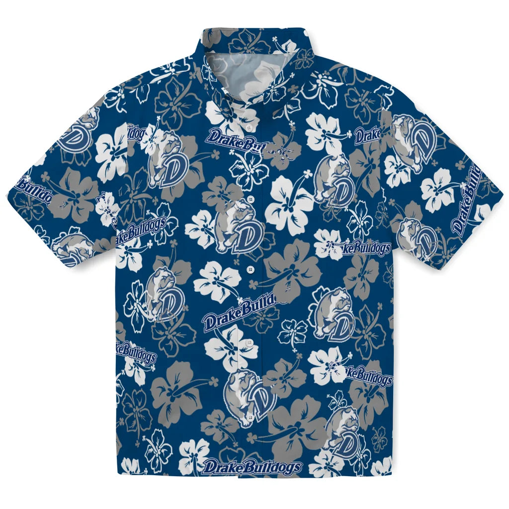 Drake Bulldogs Hibiscus Bloom Hawaiian Shirt – Moonbestprint