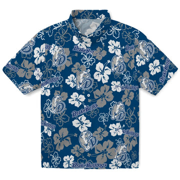 Drake Bulldogs Hibiscus Bloom Hawaiian Shirt – Moonbestprint