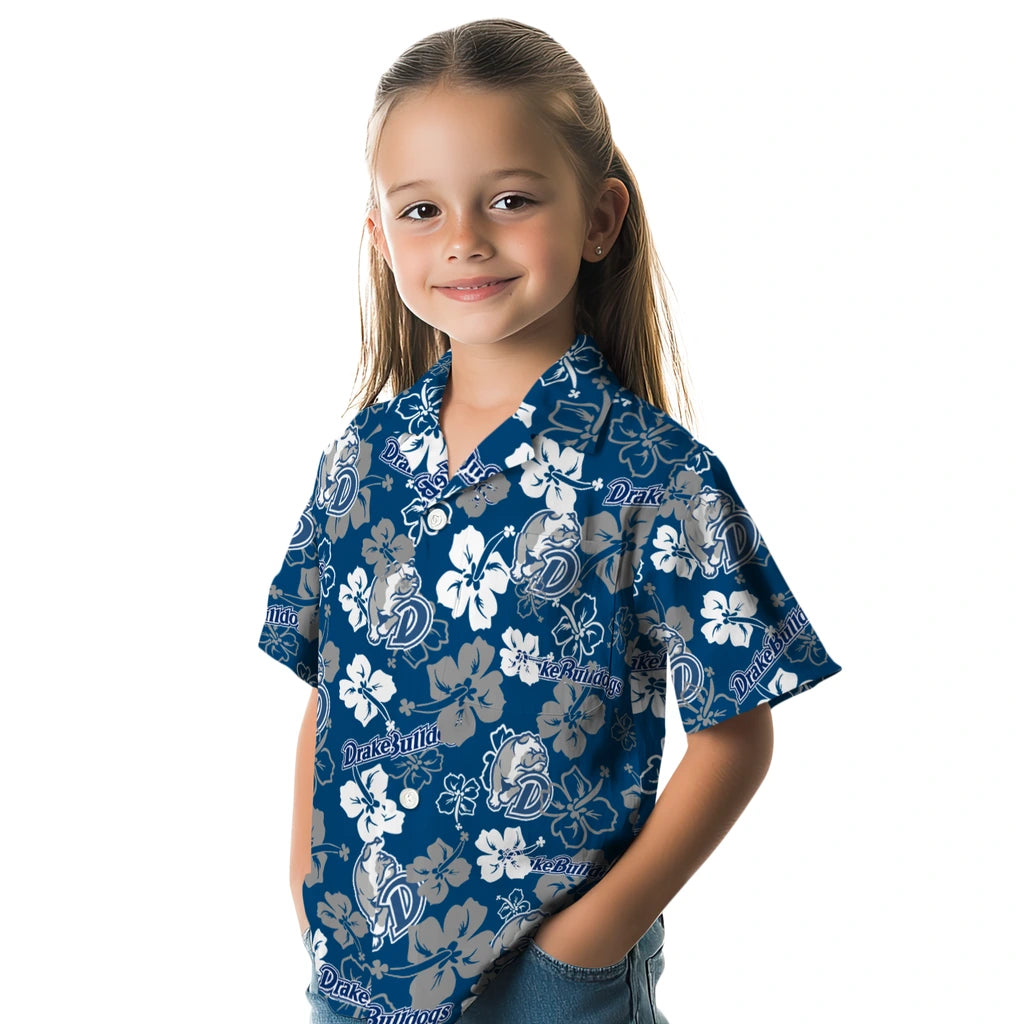 Drake Bulldogs Hibiscus Bloom Hawaiian Shirt – Moonbestprint