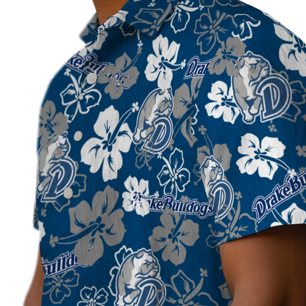 Drake Bulldogs Hibiscus Bloom Hawaiian Shirt – Moonbestprint