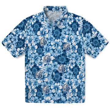 Drake Bulldogs Hawaiian Shirt - Hibiscus Blooms | Moonbestprint