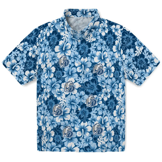 Drake Bulldogs Hawaiian Shirt - Hibiscus Blooms | Moonbestprint